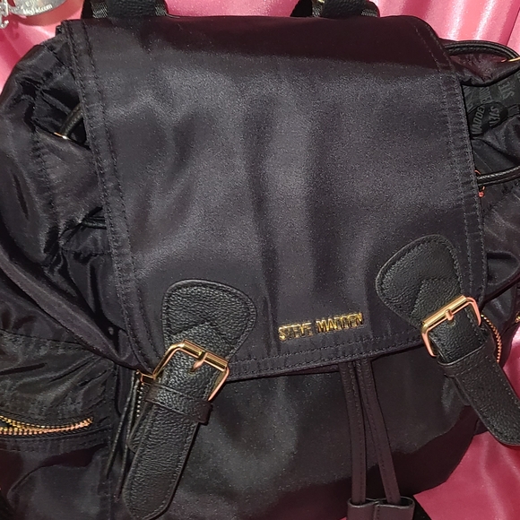 Steve Madden Black Backpack - Picture 2 of 7